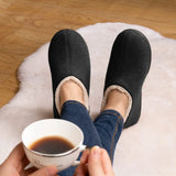 Classic Fur Loafers Slippers Winter Outdoor Plush Closed Rubber Home Shoes For Women Unisex Warm Non-Slip Faux Furry MartLion   