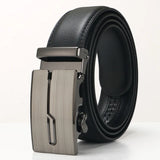  3.5cm Men's Cowhide Automatic Buckle Belt Young Leisure Middle Aged Designer Belt MartLion - Mart Lion