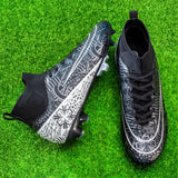 Men's High Ankle AG Sole Outdoor Cleats Football Boots Shoes Turf Soccer Cleats Kids Women Long Spikes Chuteira Futebol Sneakers MartLion   