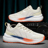 Cushioning Men's Running Shoes Women Light Comfort Jogging  Sneakers Athletic Training Sports Mart Lion LT178beige 7 
