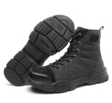 Construction Work Shoes Men's Steel Toe Safety Boots Anti-smash Anti-puncture Work Safety High Top Protective MartLion   