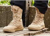 Summer Army Fans Combat Men's Women Outdoor Climbing High Top Hiking Shoes Tactical Training Desert Military Boots MartLion   