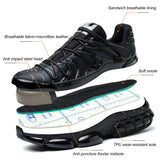  Air Cushion Men's Safety Shoes Anti-smash Steel Toe Shoes Anti-puncture Work Boots Protective Sport MartLion - Mart Lion