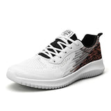 Outdoor Non-slip Running Shoes Sock Shoes Flat Sneakers Breathable Mesh Men's  Casual MartLion WHITE 35 