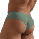 Style Modal Panties Jockstrap Men's Briefs Soft Slip Underwear Brief Underpants Slipy AD7211 Mart Lion AD325-Green M 1pc