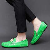 Men's Women Leather Designer Casual Shoes Luxury Loafers Driving Footwear MartLion   