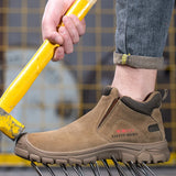 Insulation 6kv Safety Shoes Men's Wear-resistant Work Boots Indestructible Puncture-Proof Protective MartLion   