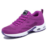Women Running Shoes Breathable Casual Outdoor Light Weight Sports Casual Walking Sneakers MartLion purple1 36 
