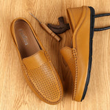 Genuine Leather Men's Casual Shoes Luxury Brand Loafers Moccasins Light Breathable Slip on Boat Zapatos Hombre Mart Lion   