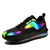Men's Atmospheric Air Cushion For Walk Shoes Luxury Tennis Sneakers Casual Running Shoes Footwear MartLion G819 Black Multi 41 