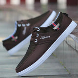 Men's Espadrilles Canvas Shoes Basic Flats Comfort Loafers Casual Sneakers Black Mart Lion Brown B 39 