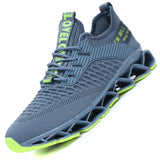 Men's Slip on Walking Running Shoes Blade Tennis Casual Sneakers Comfort Work Sport Athletic Trainer… MartLion Turquoise 39 