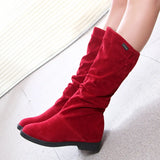 Snow Boots Women Winter Shoes Casual High Black Red Soft Footwear MartLion   