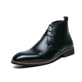 Golden Sapling Chelsea Boots for Men's Party Shoes Casual Flats Leisure Office Dress MartLion Black 40 