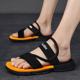 Sandals Men's Sneakers Casual Shoes Light Soft Flip Flops Slippers Beach Slip on Water Mart Lion   