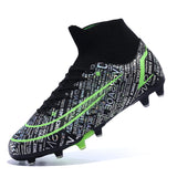 Football Shoes Men's Soccer Spikes TF AG Non Slip Abrasion Resistant Lightweight Ankle Protect Elastic Training MartLion   