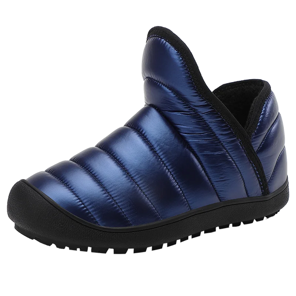 Winter Warm Plush Boots Men's Women Blue Casual Short Light Waterproof Shoes Footwear MartLion blue 2001 36 CHINA