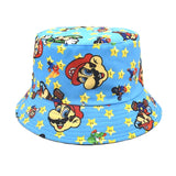 Super Mario Hat Anime Peripheral Cartoon mario Luigi Leisure Adult Outdoor Sunscreen Sunshade Fisherman Hat Holiday Gift MartLion 5 56-58cm 