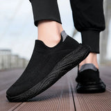 Soft-sole Walking Men's Shoes Lightweight Casual Sneakers Breathable Slip on Loafers Unisex Women MartLion   