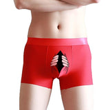Funny Men's Boxer Panties Summer Ice Silk Underpants Breathable Briefs Bog Quick-Drying Boxershorts Cartoon Underwear Mart Lion   