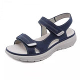 Women Sandals Ladies Slip-on Wedge Sports Beach Walk Shoes Summer Casual MartLion Blue 34 