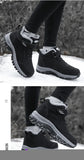 Winter Men's Boots Plush Leather Waterproof Sneakers Climbing Shoes Unisex Women Outdoor Non-slip Warm Hiking MartLion   