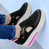 Red Sneakers Women Shoes Woman Tennis Canvas Female Casual Ladies Sport Platform Sneaker Hollow Out MartLion Black 36 United States