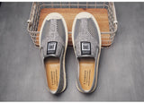 Spring Summer Men's Casual Shoes Canvas Fabric Shallow Loafers Breathable Light Slip-on Flats MartLion   