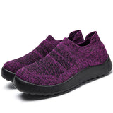 Men's and Women's Sports Shoes Platform Oversized Tennis Light Knit Casual  Free of Freight MartLion PURPLE 36 