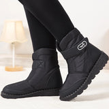 Women Boots Winter Low Heels Winter Shoes Waterproof Snow Ankle Fur Winter Footwear Female MartLion black 36 