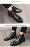 Formal Leather Chelsea Boots Men's Elegant Autumn Shoes Dress Ankle Leisure Oxfords Mart Lion   