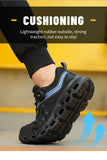 Men's Safety Shoes For Puncture Proof Lace Free Working Boots Anti-smashing Security indestructible MartLion   