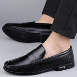 Super Soft Leather Men's Loafers Slip On Casual Footwear Moccasins Dress Shoes Mart Lion   