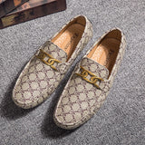 Men's Women Leather Designer Casual Shoes Luxury Loafers Driving Footwear MartLion   