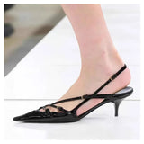 Patent Leather Square toe Women Pumps 6cm High heels Elegant Spring Summer Office Lady Shoes MartLion   