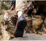 Outdoor Trekking Shoes Men's Waterproof Hiking Mountain Boots Woodland Hunting Tactical Mart Lion   