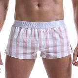 Men Cotton Boxers Shorts Loose Multicolor Male Plaid Underwear MartLion   