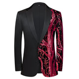 Stylish Vertical Striped Sequin Blazer Jacket Men's Shawl Lapel One Button Glitter Blazers Wedding Party Dinner Homme MartLion Pattern 8 US XS 