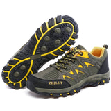 Hiking Shoes Men's Mesh Sneakers Breathable Black Mountain Boy Autumn Summer Work Aqua Outdoor Mart Lion 601 Green 41 