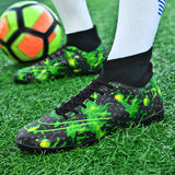  Turf Soccer Shoes Tf Ag Men's Football Boots High Ankle Futsal Kids Training Sneakers Anti Slip Mart Lion - Mart Lion