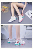 Women's Casual Sneakers Shoes Korean Style White Soft Bottom Mom Mart Lion   