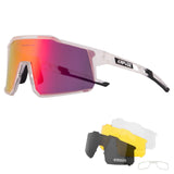 Cycling Glasses TR90 Frame Men's Women Outdoor Sports Sunglasses Cycling Driving Baseball Running MartLion 12 4lens 