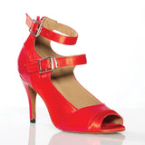Wedding Satin Latin Dance Shoes Female Adult Indoor Soft Bottom for Girl Professional Sandals Summer MartLion Red heel 9cm 43 