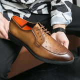 Men's Formal Shoes Lace Up Dress Split Leather Footwear Mart Lion   