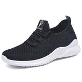 Sport Running Shoes Women Air Mesh Breathable Walking Sneakers Casual Femme MartLion Black 41 