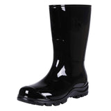 Summer Women's Rain Boots Waterproof Outdoor Work Anti-Slip Home Soft Rubber Shoes MartLion Black 39 CHINA