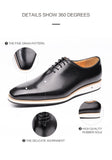 Luxury Oxford Men's Shoes Office Leather Handmade Casual Outdoor Sports Banquet Lace Up MartLion   