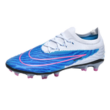Soccer Shoes Men's Kids Professional Football Boot Grass Outdoor Non-Slip Breathable Multicolor Trainning Sneakers MartLion Blue 35 