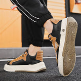 Men's Sneakers Vulcanized Shoes Lace Up Shell Head Design Skateboarding Running Tennis Sports Casual Outdoor Mart Lion   