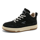Casual Men's Shoes Outdoor Trend Sneaker Autumn Board Shoes Non-slip Walking Footwear MartLion black 39 